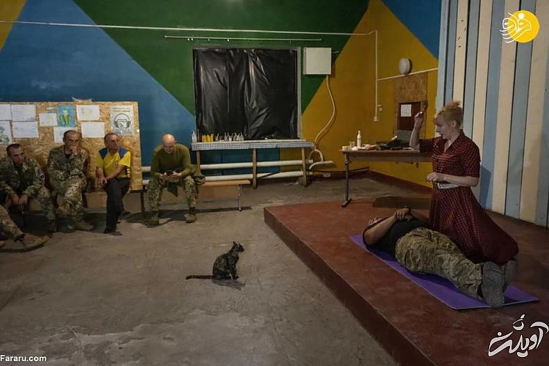 (تصاویر) داستان پزشکی با کفش&zwnj; پاشنه بلند در خط مقدم جنگ اوکراین